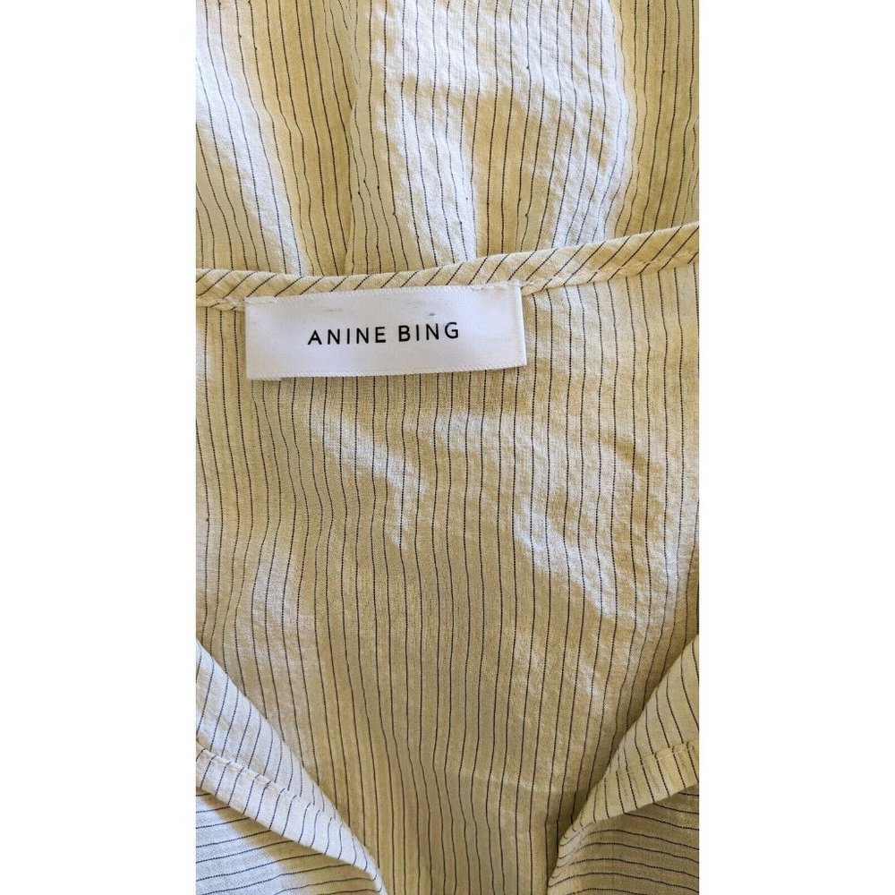 Anine Bing Madison Dress In Cream And Black Stripe Size S / 8-10 - Picture 9 of 10